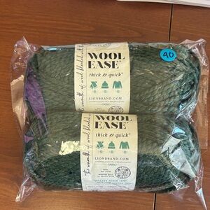 Lion Brand Wool-Ease Yarn in Green